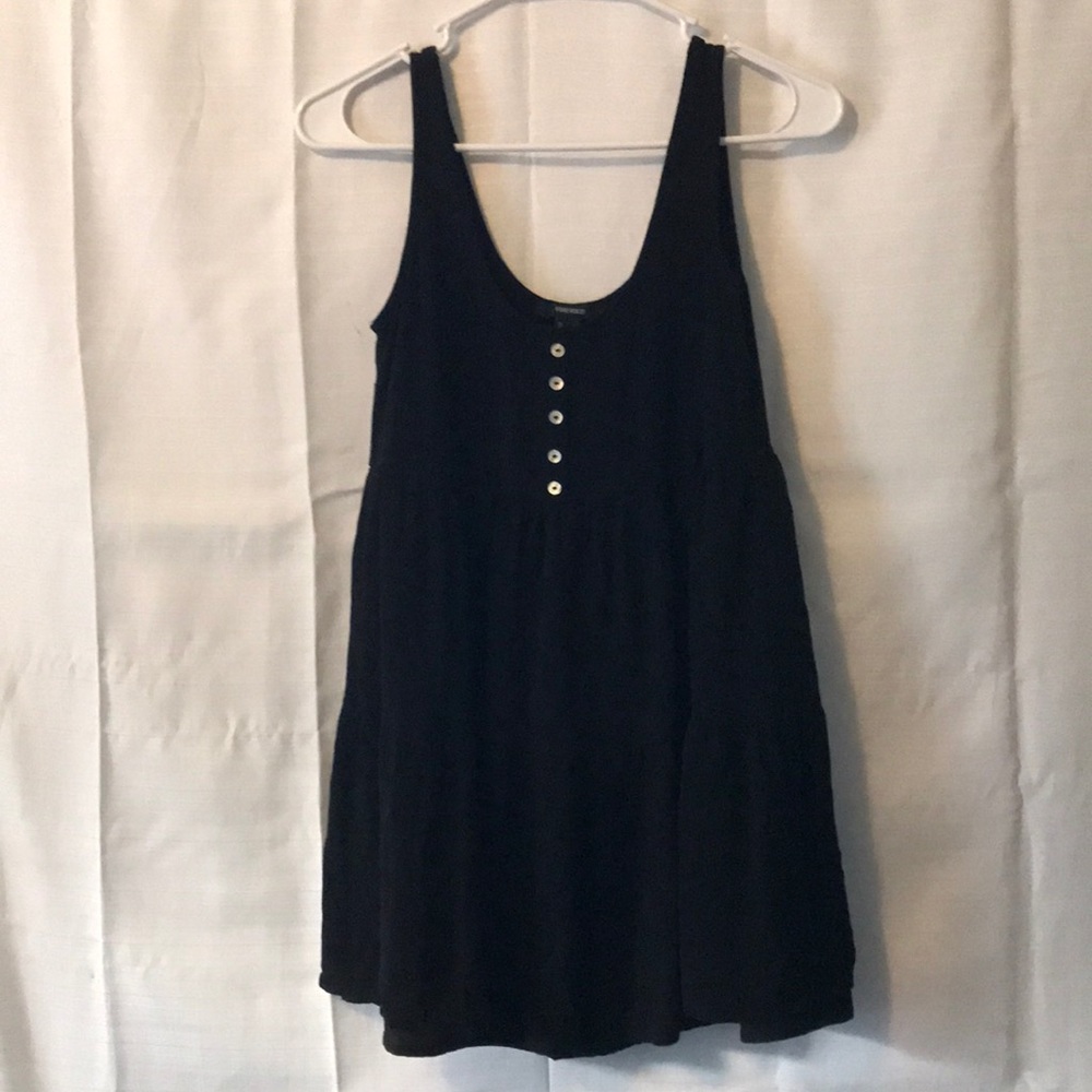 black summer flowy dress